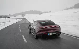 Cars wallpapers Porsche Taycan (Cherry Metallic) - 2021