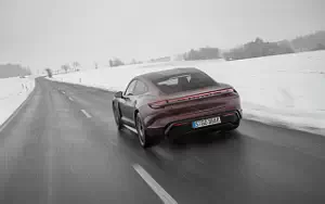 Cars wallpapers Porsche Taycan (Cherry Metallic) - 2021