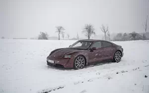 Cars wallpapers Porsche Taycan (Cherry Metallic) - 2021