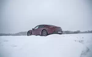 Cars wallpapers Porsche Taycan (Cherry Metallic) - 2021