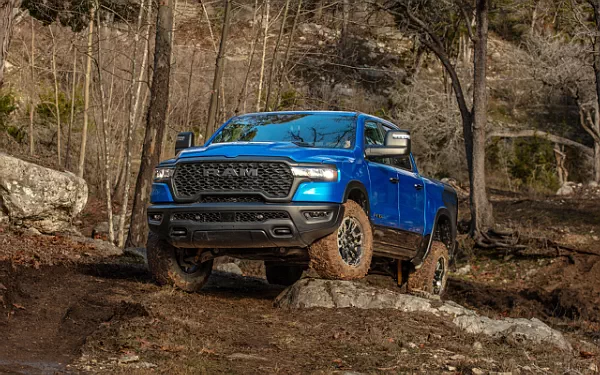 Cars wallpapers Ram 1500 Rebel (Hydro Blue/Diamond Black) - 2024