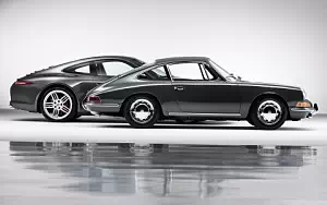 Cars wallpapers Porsche 911 Carrera 4S Coupe 2013 and Porsche 911 2.0 Coupe 1964