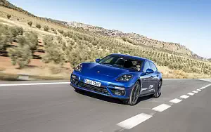 Cars wallpapers Porsche Panamera Turbo S E-Hybrid Sport Turismo (Sapphire Blue Metallic) - 2017