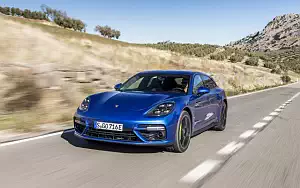 Cars wallpapers Porsche Panamera Turbo S E-Hybrid Sport Turismo (Sapphire Blue Metallic) - 2017