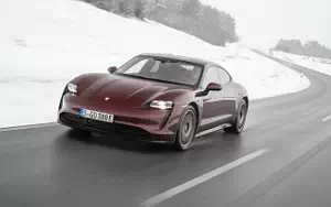 Cars wallpapers Porsche Taycan (Cherry Metallic) - 2021